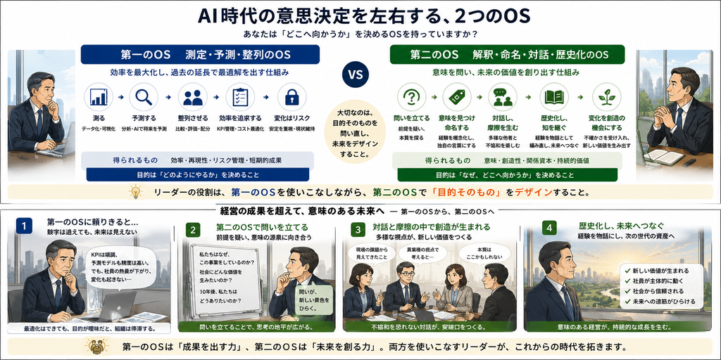 AI時代の意思決定を左右する2つのOS